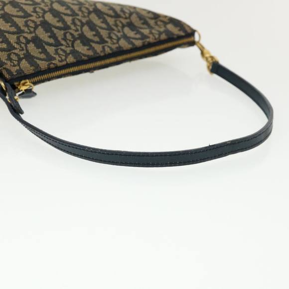Christian Dior Trotter Canvas Saddle Pouch Pouch Blue Auth 35645 - Picture 7 of 16